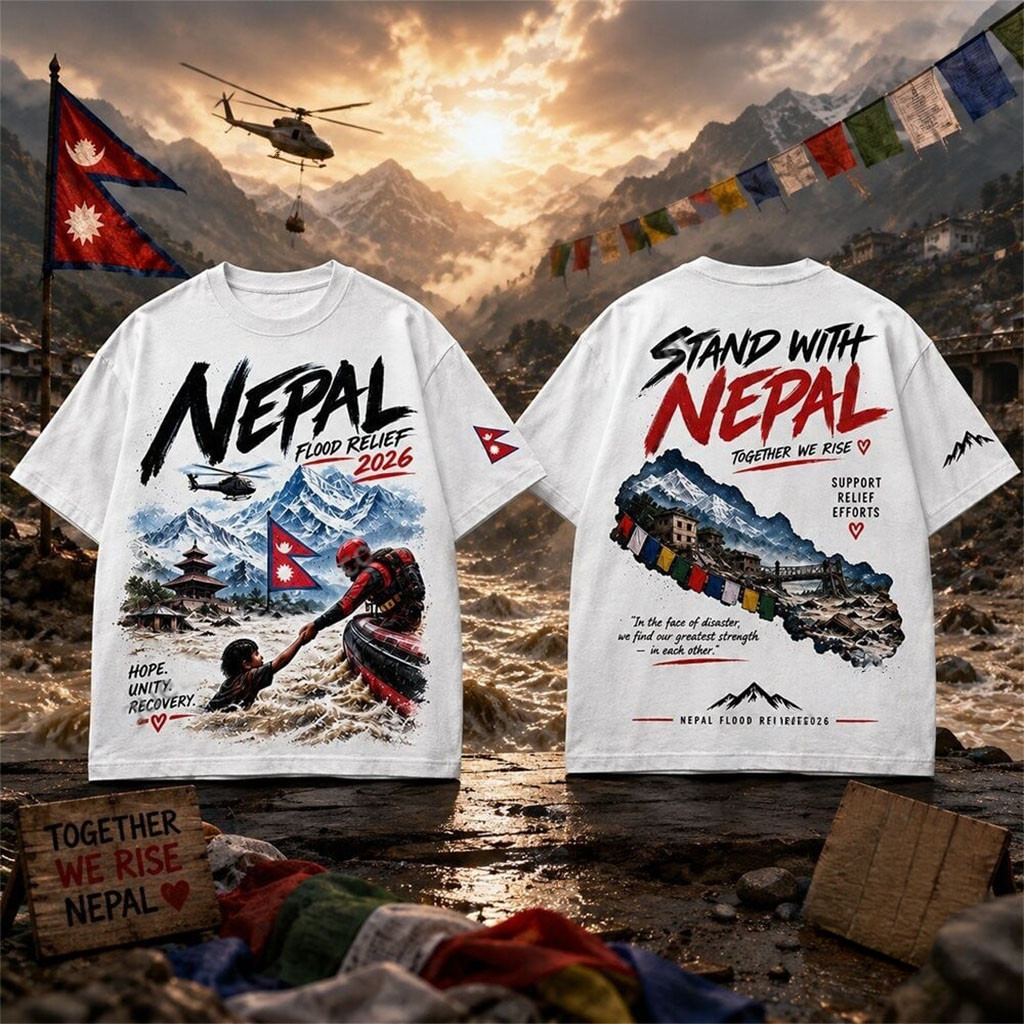 Nepal Flood Relief 2026 Shirt Stand With Nepal T-Shirt Disaster Relief Tee Solidarity Gifts