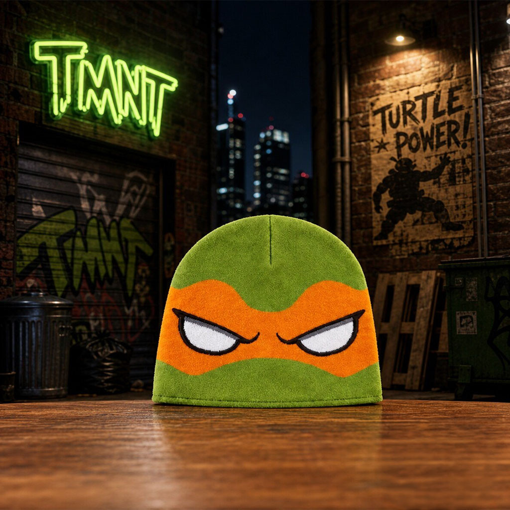Neptun Teenage Mutant Ninja Turtles Michelangelo Collaboration Beanie Hat Ninja Turtles Merch