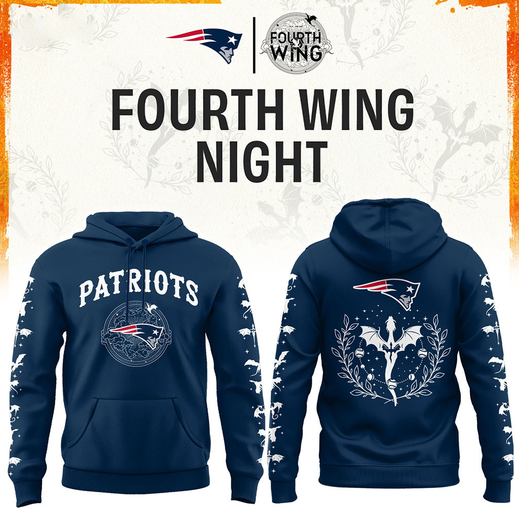 New England Patriots Dragon Wing Fantasy Night 2026 Hoodie NE Patriot Merch Football Fan Gear