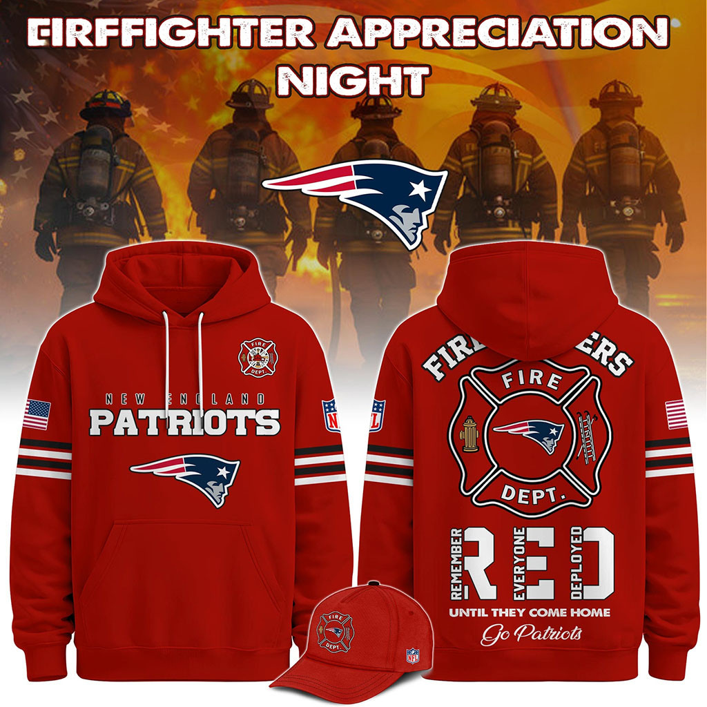 New England Patriots Firefighter Appreciation Night 2026 Hoodie NE Patriots Merch Gift For Fans