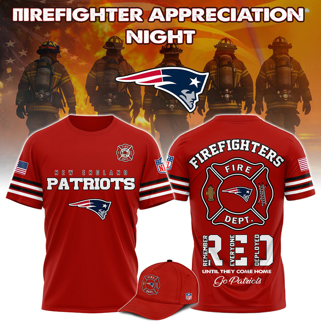 New England Patriots Firefighter Appreciation Night 2026 T-Shirt NE Patriots Merch Gift For Fan