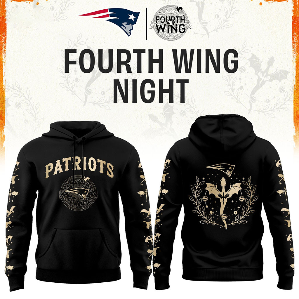 New England Patriots Merch Dragon Wing Fantasy Night 2026 Hoodie Black Gift For Football Fans New England Patriots Merch Dragon Wing Fantasy Night 2026 Hoodie Black Gift For Football Fans