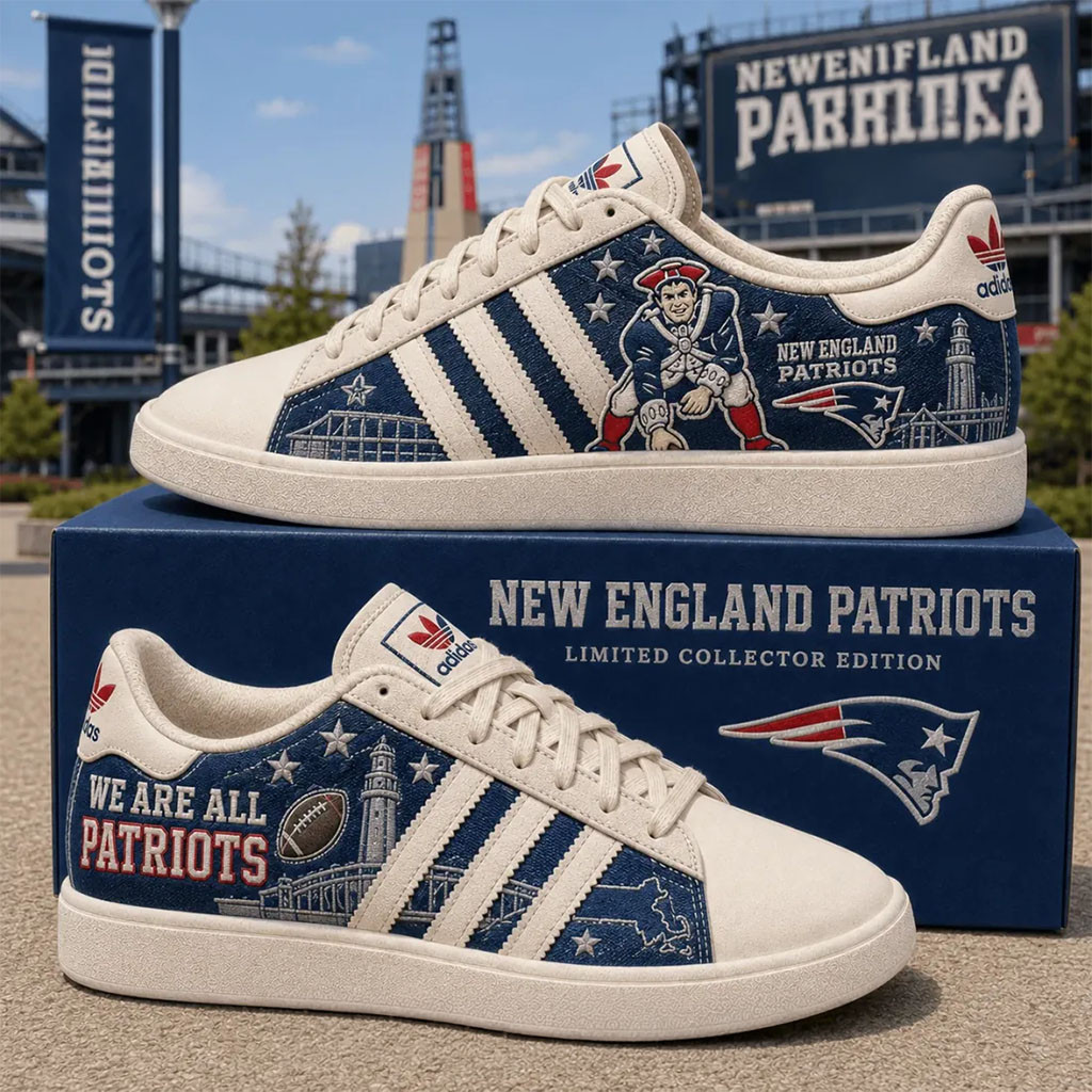 New England Patriots Merch We Are All Patriots Sneakers Gifts For Football Fan New England Patriots Merch We Are All Patriots Sneakers Gifts For Football Fan