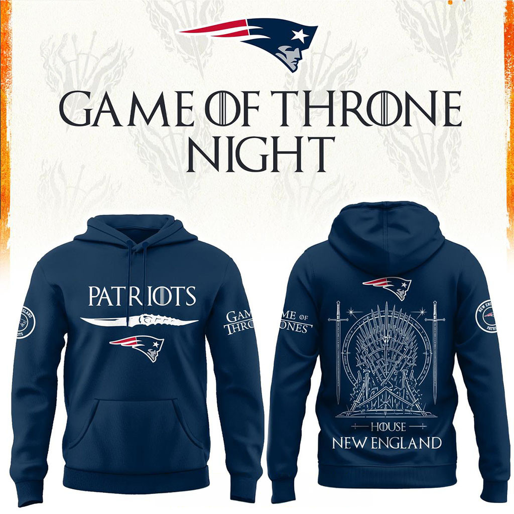 New England Patriots x Game Of Thrones 2026 House Of The Dragons Hoodie Patriots Merch