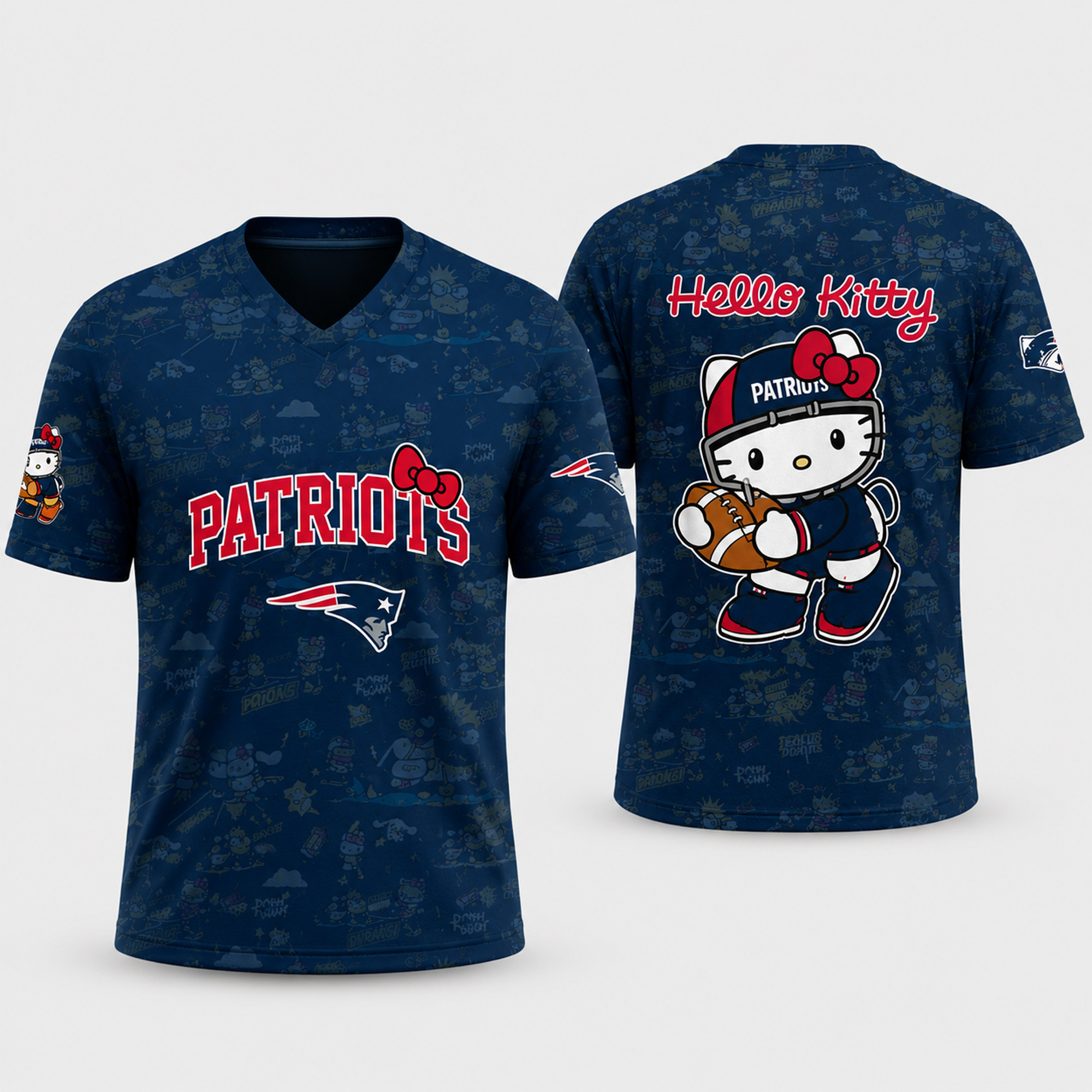 New England Patriots x Hello Kitty Night 2026 Football Jersey