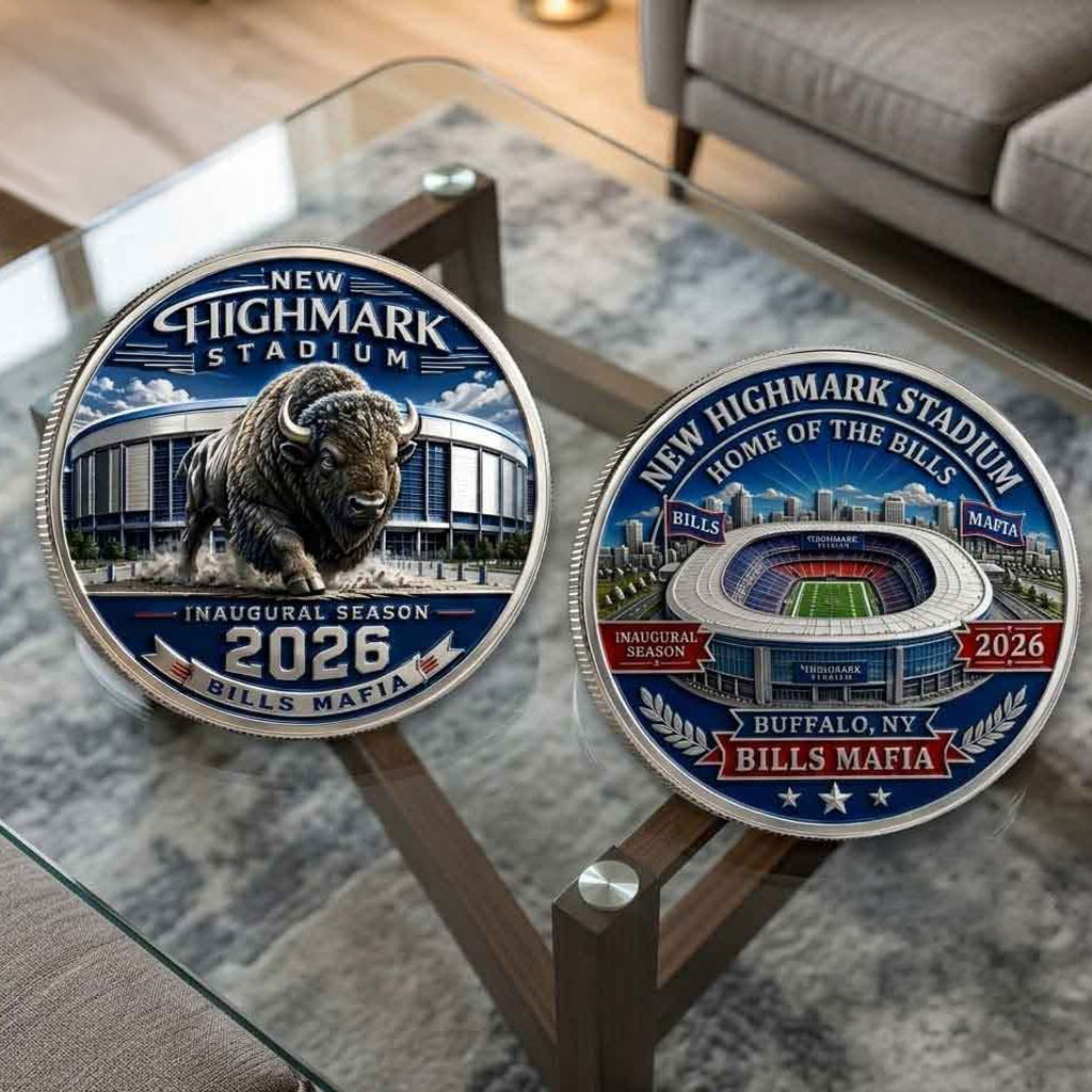 New Highmark Stadium 2026 Inaugural Season Commemorative Coin Home Of The Bills Merch Gifts