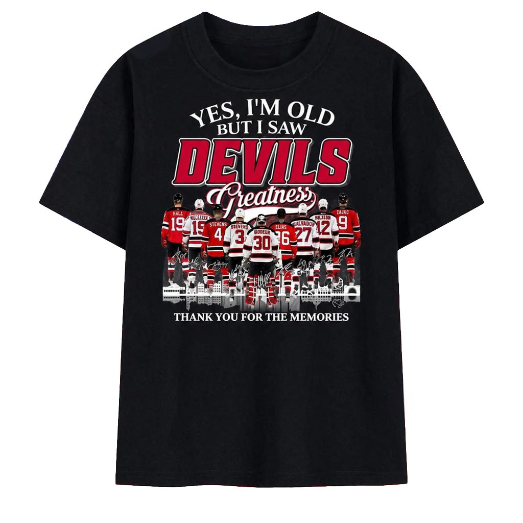 New Jersey Devils Legends Greatness Vintage Hockey T-Shirt Devils Merch Gifts For Fan