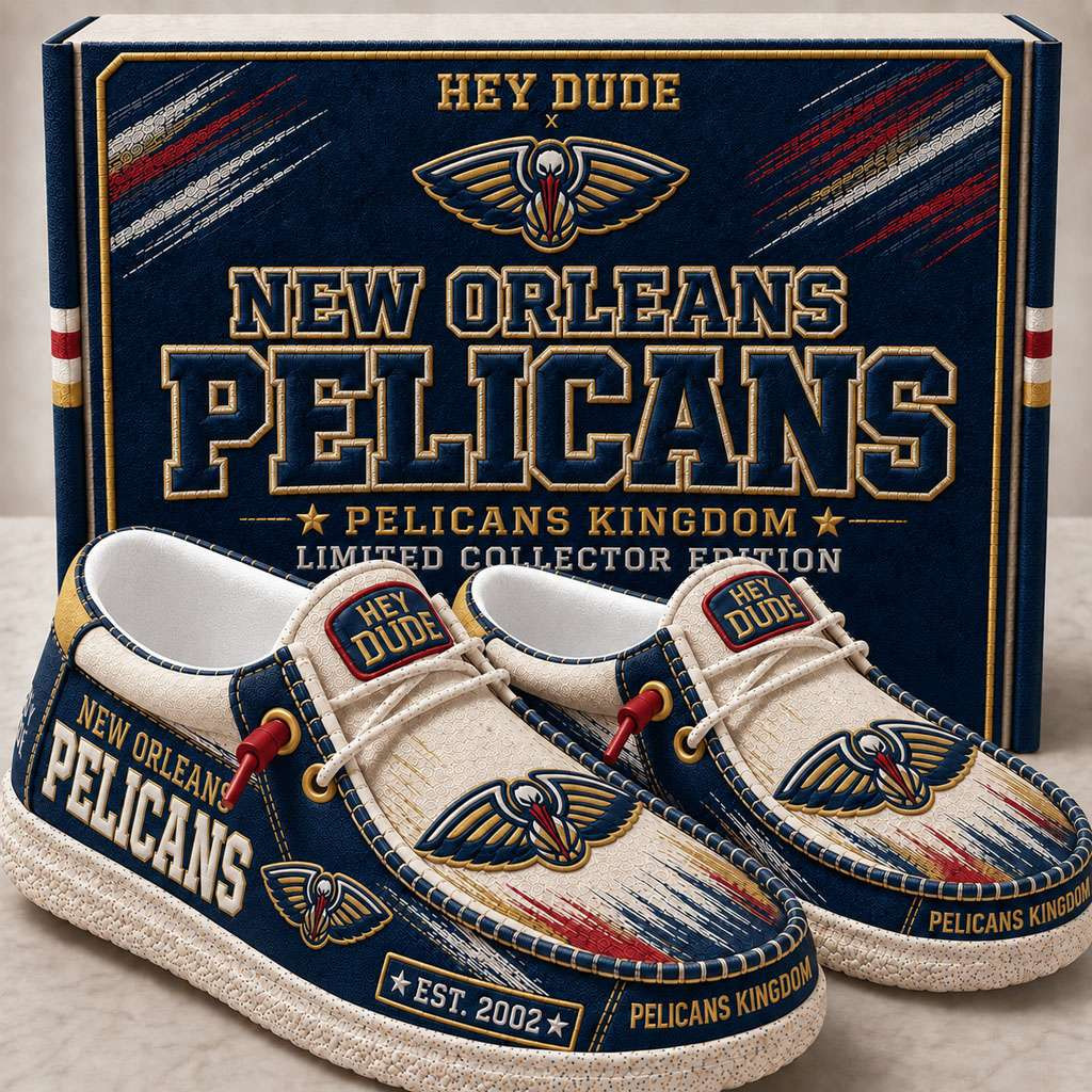 New Orleans Pelicans Merch Est 2002 Pelicans Kingdom Slip-On Loafers Best Gifts For Fans New Orleans Pelicans Merch Est 2002 Pelicans Kingdom Slip-On Loafers Best Gifts For Fans