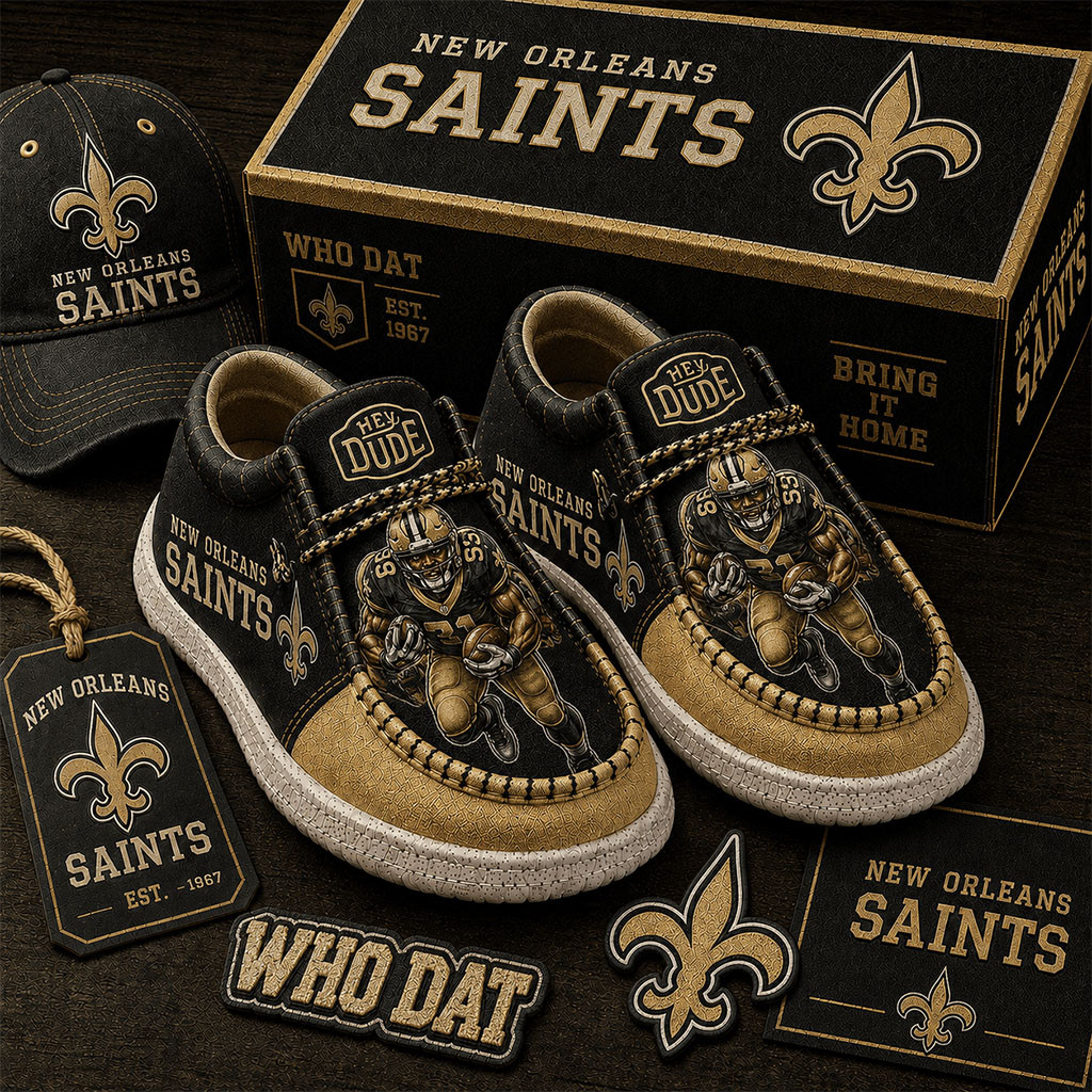 New Orleans Saints Shoes Who Dat Loafers NO Saints Merch American Football Gift Ideas New Orleans Saints Shoes Who Dat Loafers NO Saints Merch American Football Gift Ideas