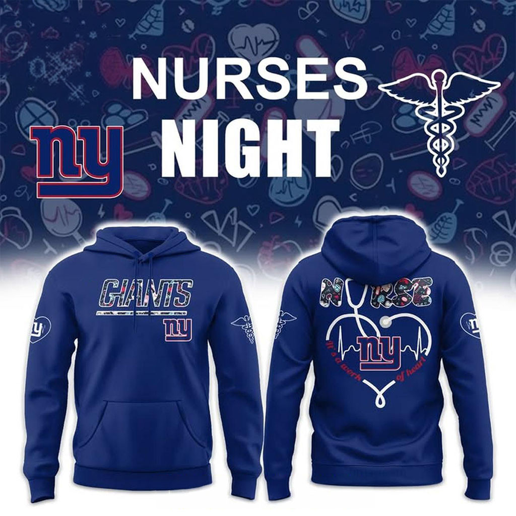 New York Giants 2026 Night Nurse Thank You Hoodie NY Giants Merch Present For Nurse