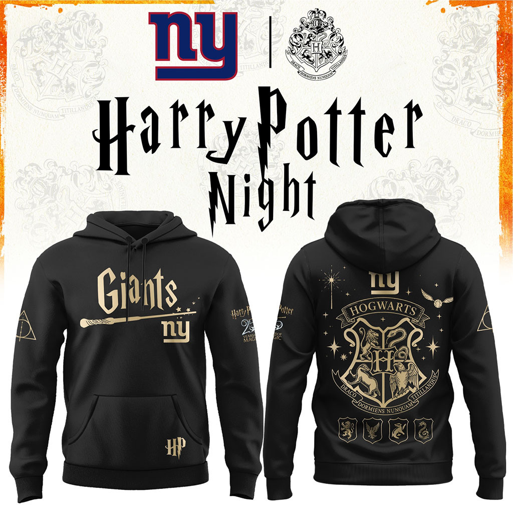 New York Giants Football Harry Potter 25th Anniversary Hoodie 2026 NY Giants Merch Fan Gifts