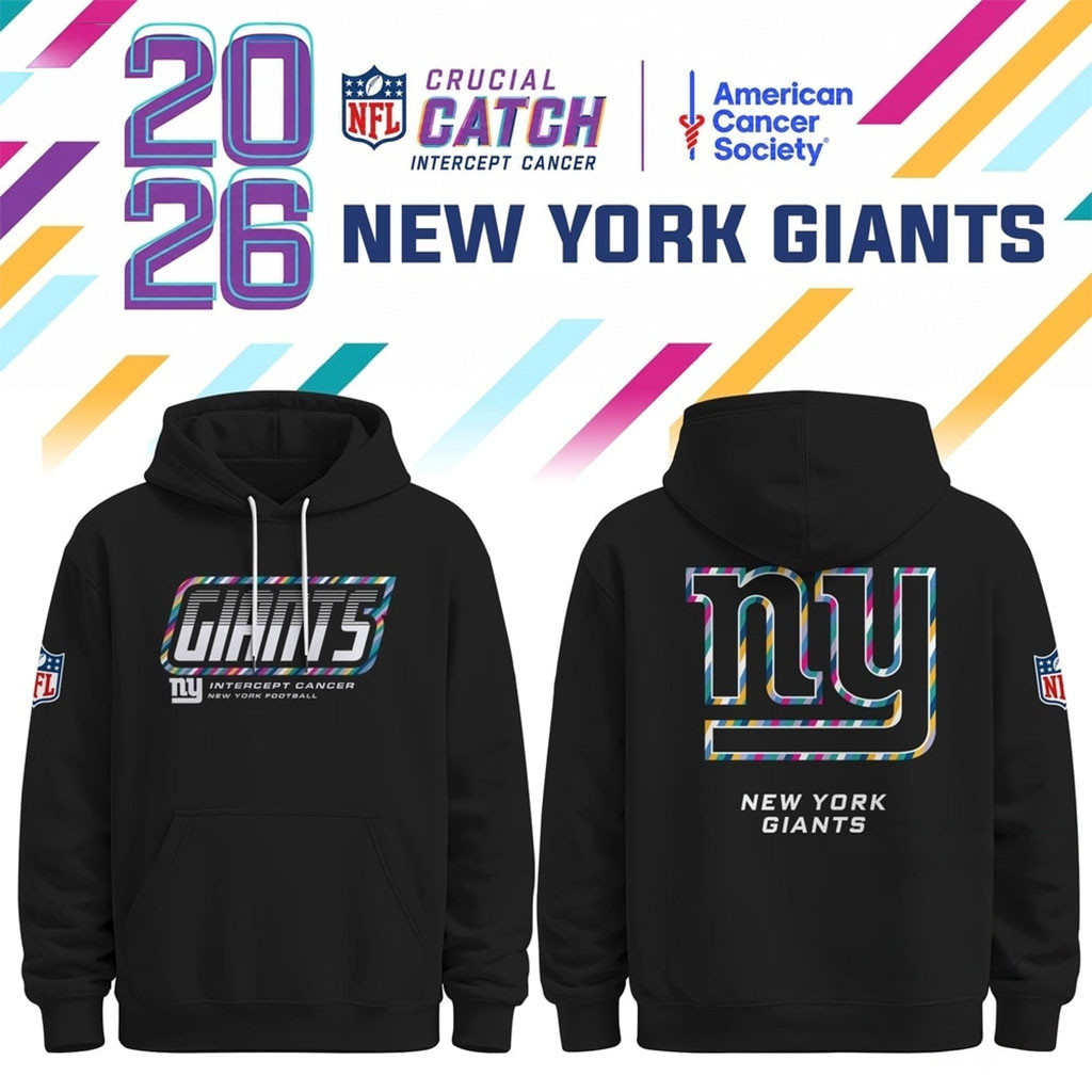 New York Giants NFL Crucial Catch 2026 Black Hoodie NY Giants Merch Football Gifts For Him New York Giants NFL Crucial Catch 2026 Black Hoodie NY Giants Merch Football Gifts For Him