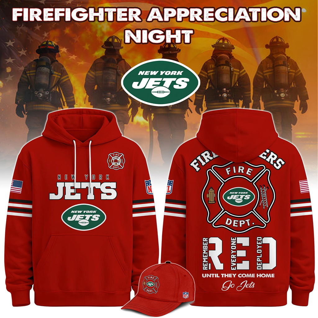 New York Jets Firefighter Appreciation Night 2026 Hoodie NY Jets Merch Gift For Football Lovers