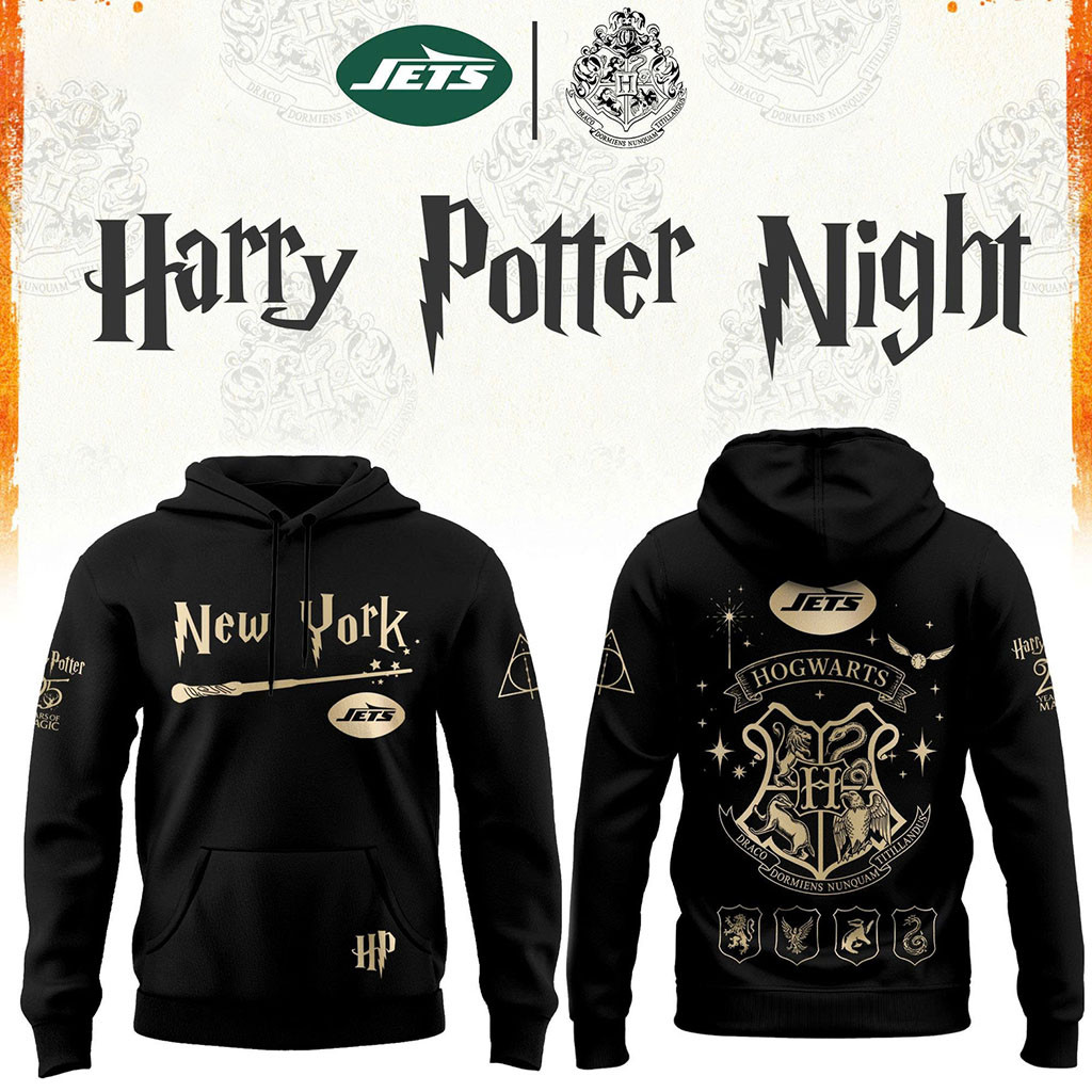 New York Jets Football Harry Potter 25th Anniversary Hoodie 2026 Jets Merch Gift For Game Day New York Jets Football Harry Potter 25th Anniversary Hoodie 2026 Jets Merch Gift For Game Day