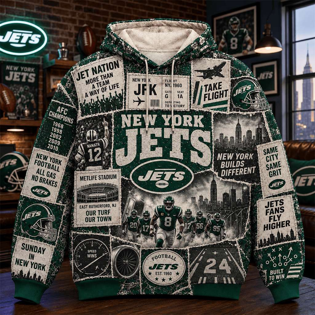 New York Jets Hoodie Take Flight Hoodie NY Jets Merch American Football Gift Ideas