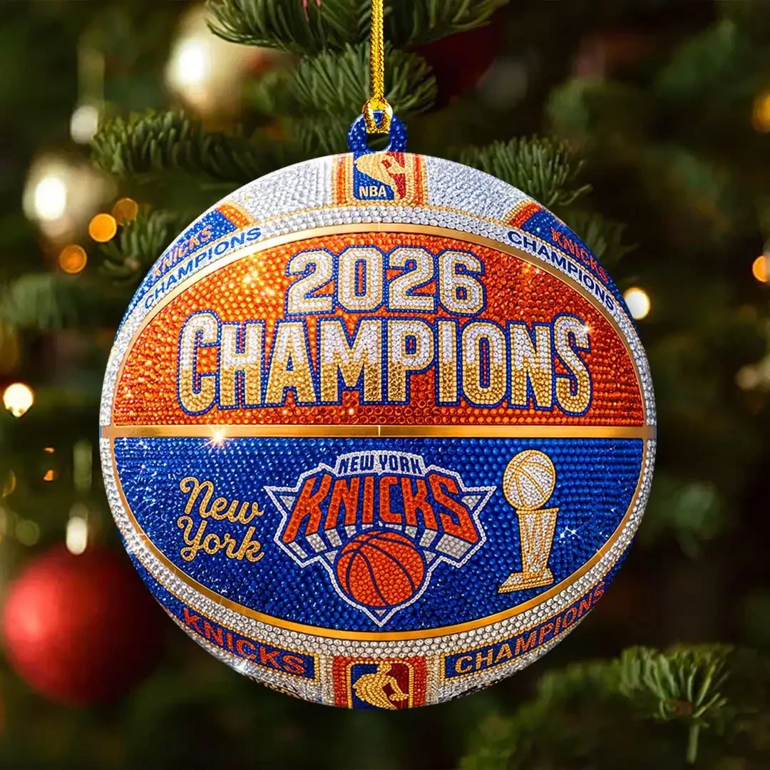New York Knicks 2026 Finals Champions Acrylic Ornament NY Knicks Merch Basketball Fan Gifts