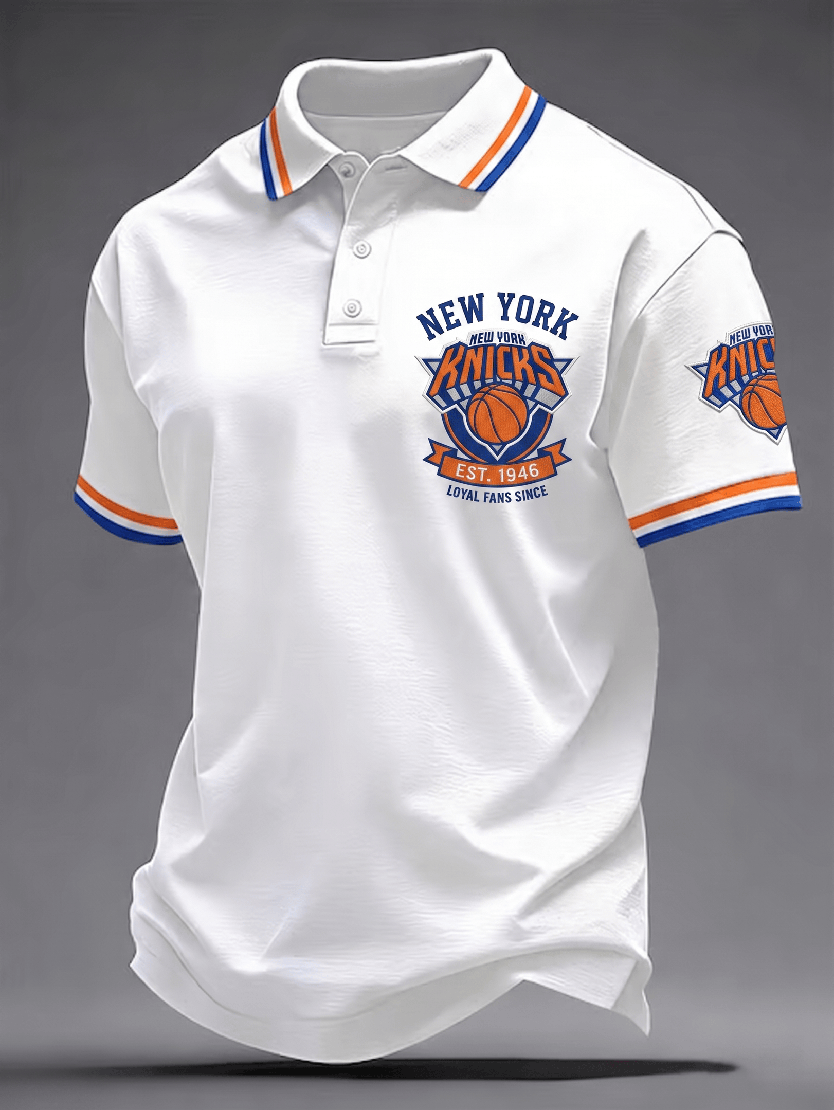 New York Knicks Merch Est 1946 Basketball Polo Shirt Game Day Gear Gifts for Knicks Fans