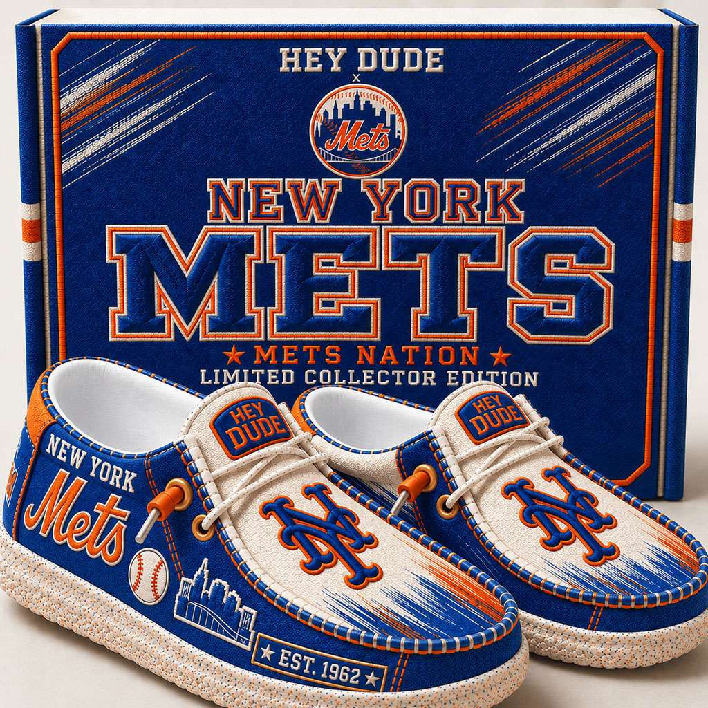 New York Mets Merch Est 1962 New York Baseball Slip-On Loafers Best Gifts For Baseball Fans