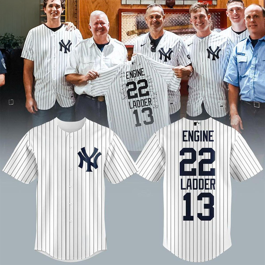 New York Yankees 2026 Engine 22 Ladder 13 Tribute Firefighter Baseball Jersey Yankees Merch