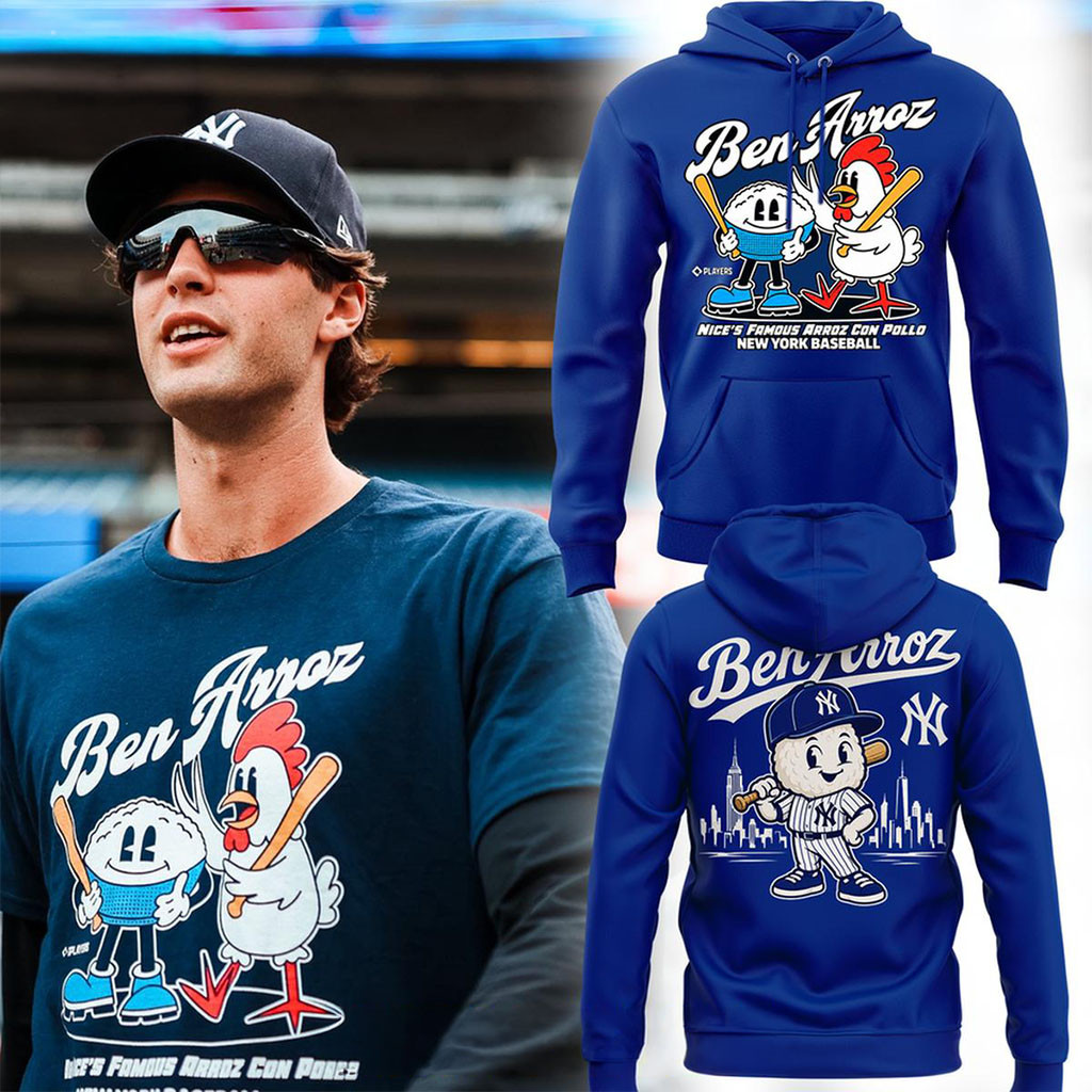 New York Yankees Ben Arroz Famous Arroz Con Pollo 2026 Hoodie NY Yankees Merch Fan Gifts
