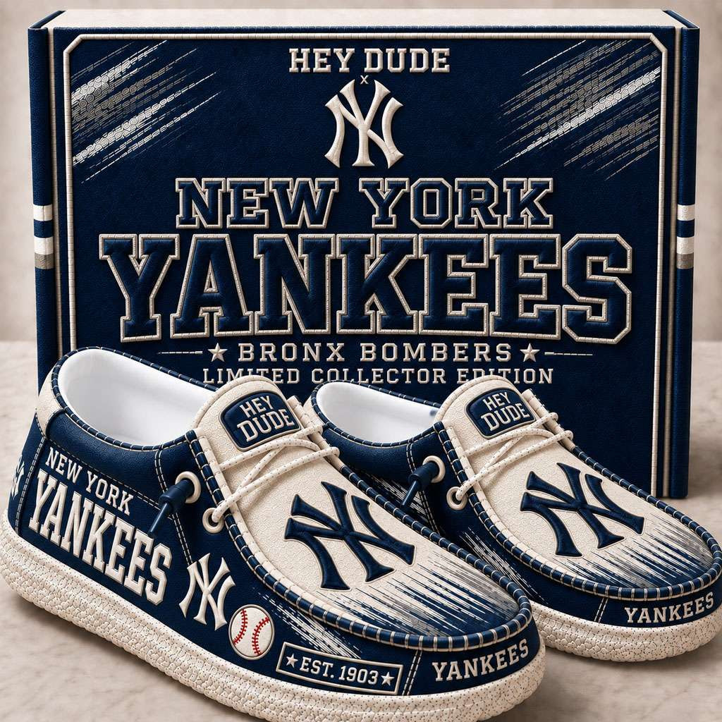 New York Yankees Merch Est 1903 Yankees Slip-On Loafers Unique Gifts For Baseball Fans