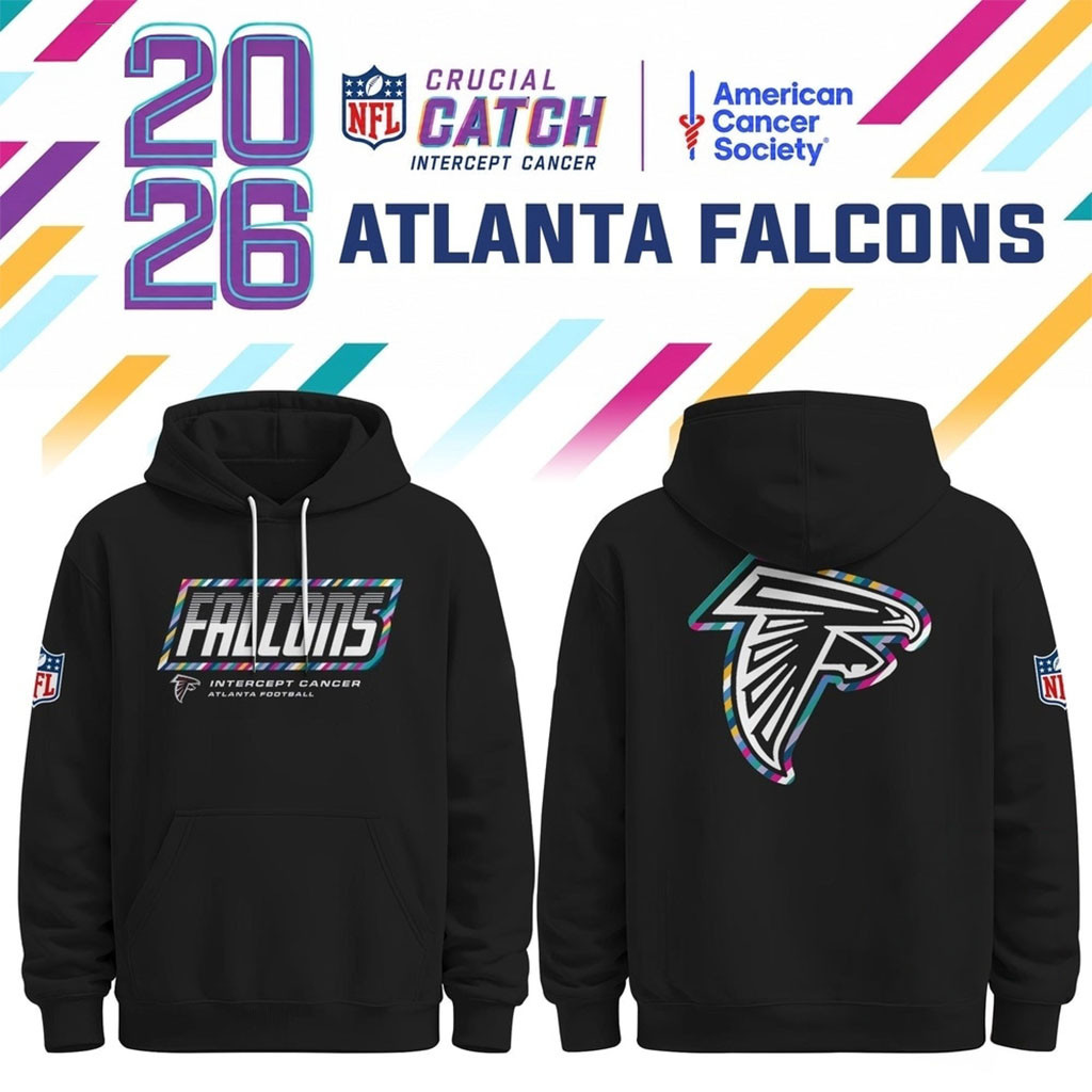NFL Crucial Catch Merch 2026 Atlanta Falcons Intercept Cancer Hoodie Gift For Football Fans NFL Crucial Catch Merch 2026 Atlanta Falcons Intercept Cancer Hoodie Gift For Football Fans