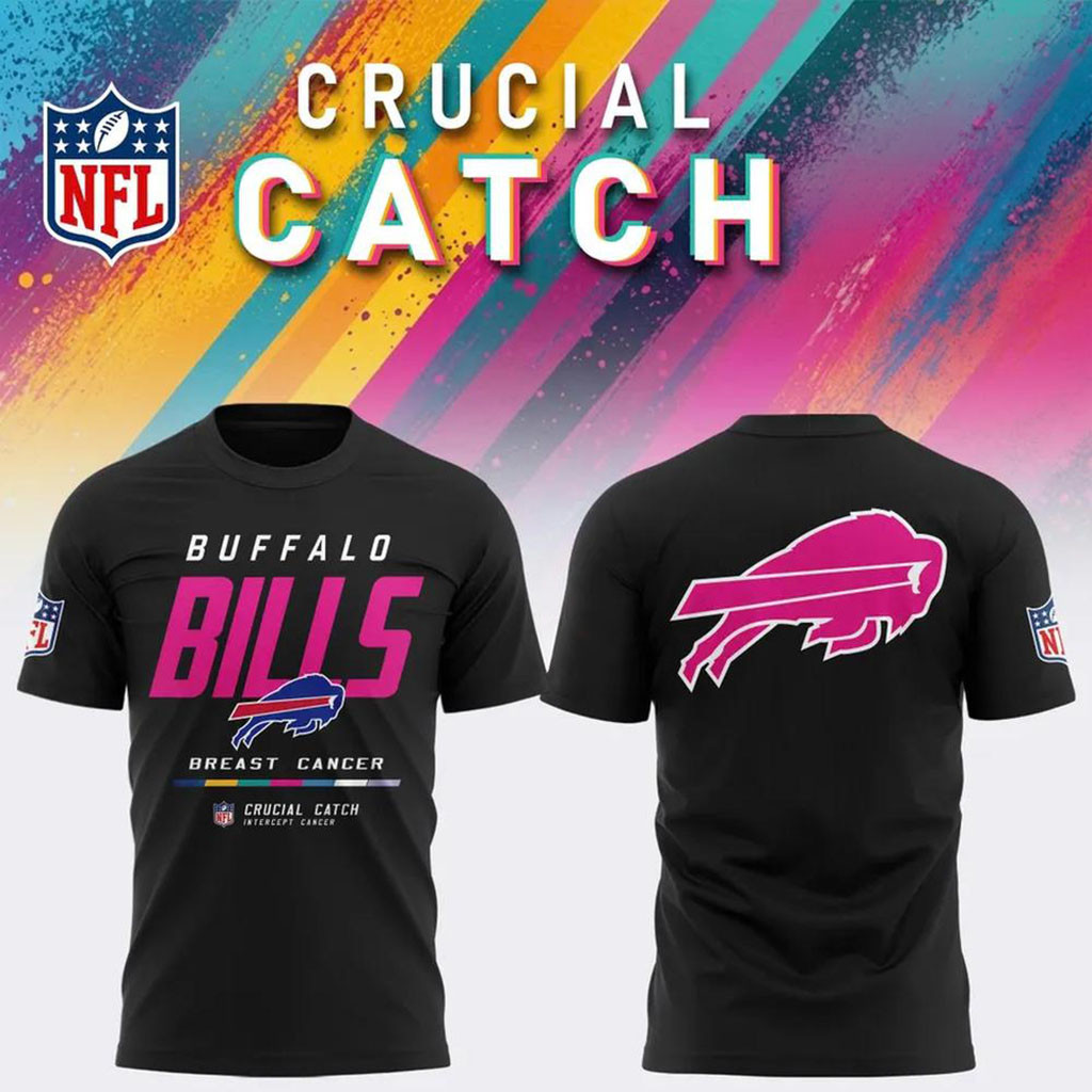 NFL Crucial Catch Merch 2026 Buffalo Bills Crucial Catch Intercept Cancer Shirt Bills Merch