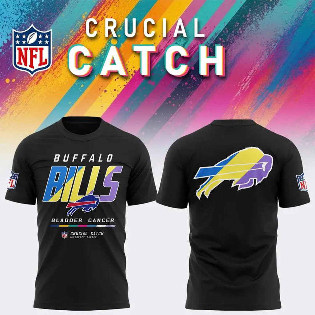 NFL Crucial Catch Merch 2026 Buffalo Bills Crucial Catch Intercept Cancer Shirt Football Fan Gift