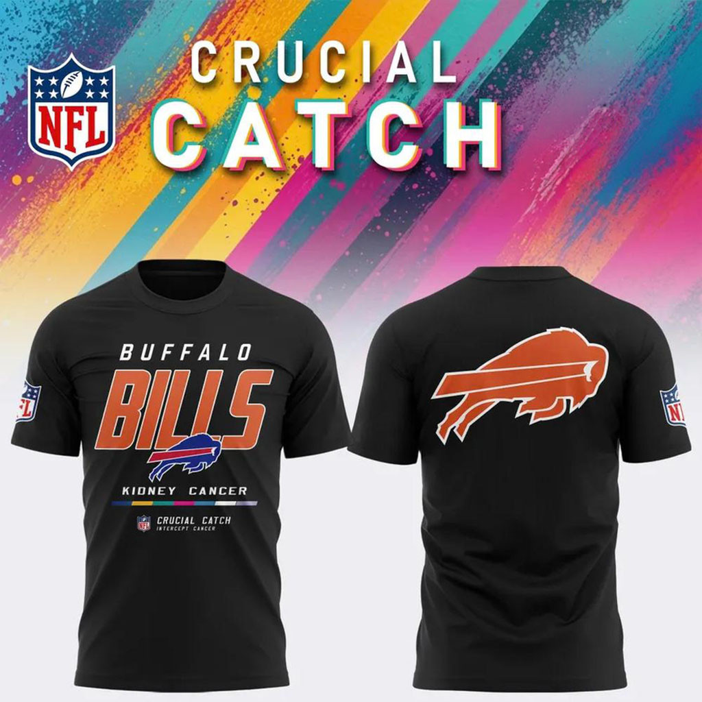 NFL Crucial Catch Merch 2026 Buffalo Bills Crucial Catch Intercept Cancer Shirt Football Gear