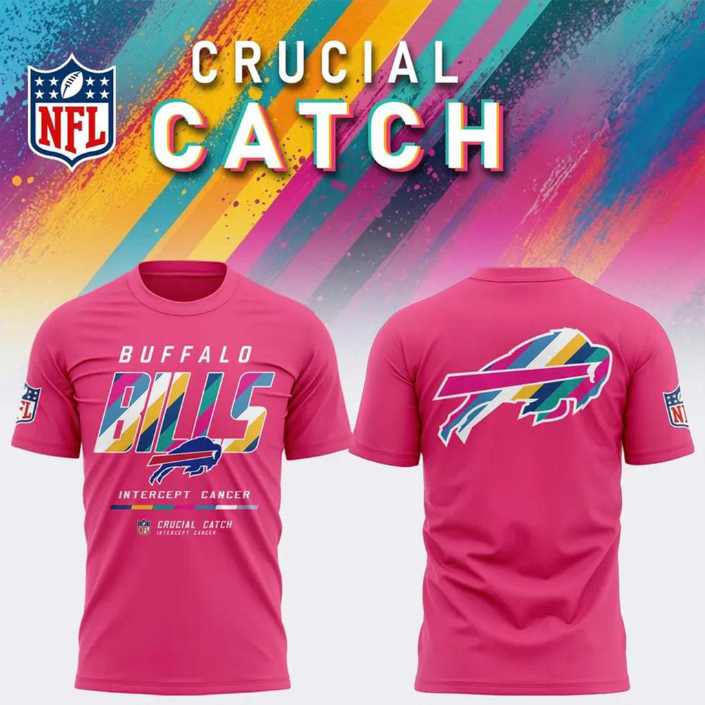 NFL Crucial Catch Merch 2026 Buffalo Bills Crucial Catch Intercept Cancer Shirt Pink NFL Crucial Catch Merch 2026 Buffalo Bills Crucial Catch Intercept Cancer Shirt Pink