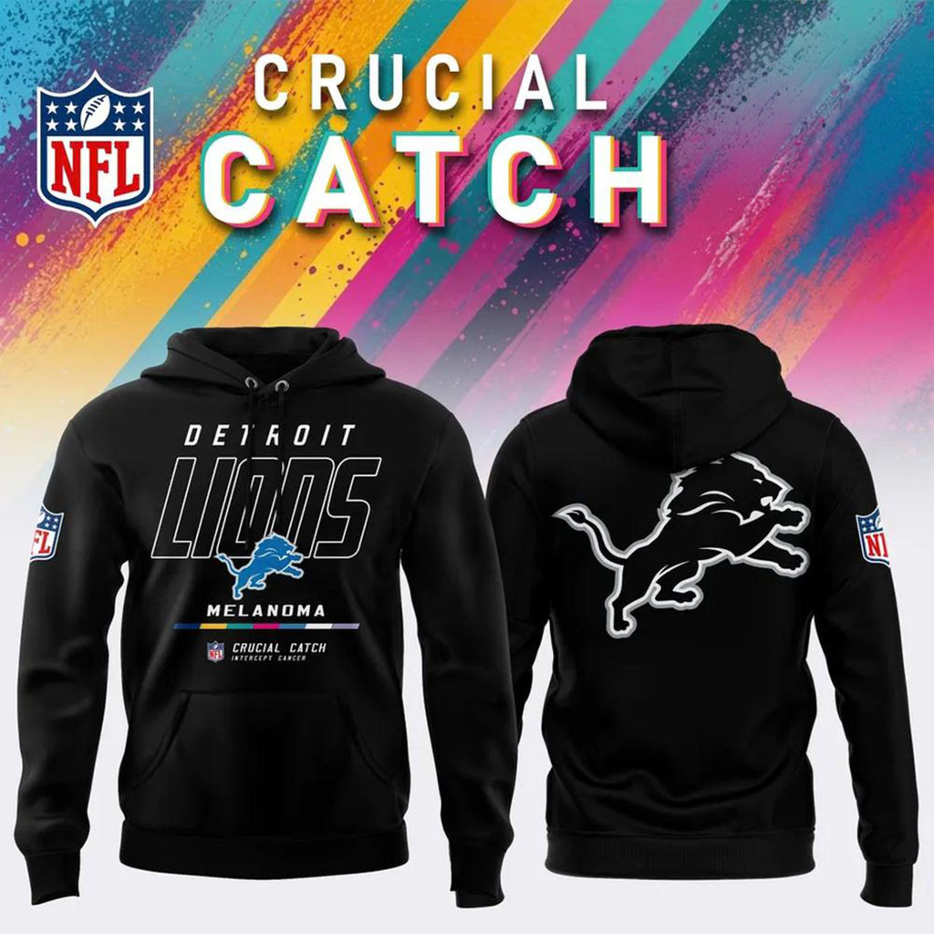 NFL Crucial Catch Merch 2026 Detroit Lions Crucial Catch Intercept Cancer Hoodie Dad Gifts NFL Crucial Catch Merch 2026 Detroit Lions Crucial Catch Intercept Cancer Hoodie Dad Gifts