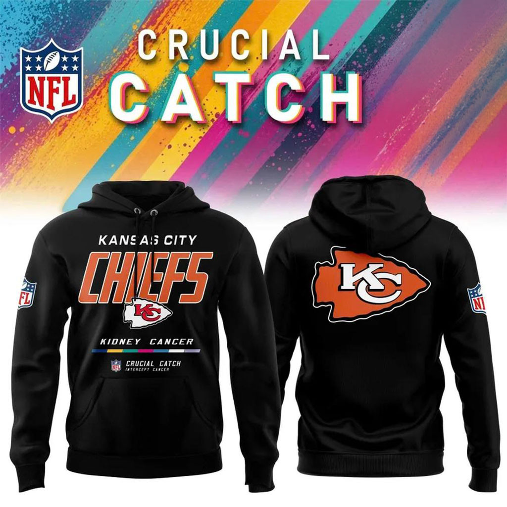 NFL Crucial Catch Merch 2026 KC Chiefs Crucial Catch Intercept Cancer Hoodie Gifts For Fans NFL Crucial Catch Merch 2026 KC Chiefs Crucial Catch Intercept Cancer Hoodie Gifts For Fans