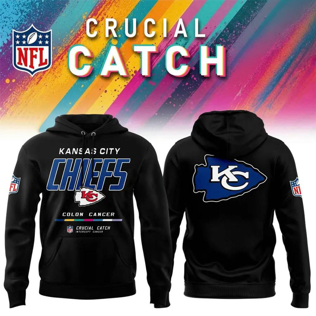 NFL Crucial Catch Merch 2026 KC Chiefs Crucial Catch Intercept Cancer Hoodie Gifts For Husband NFL Crucial Catch Merch 2026 KC Chiefs Crucial Catch Intercept Cancer Hoodie Gifts For Husband