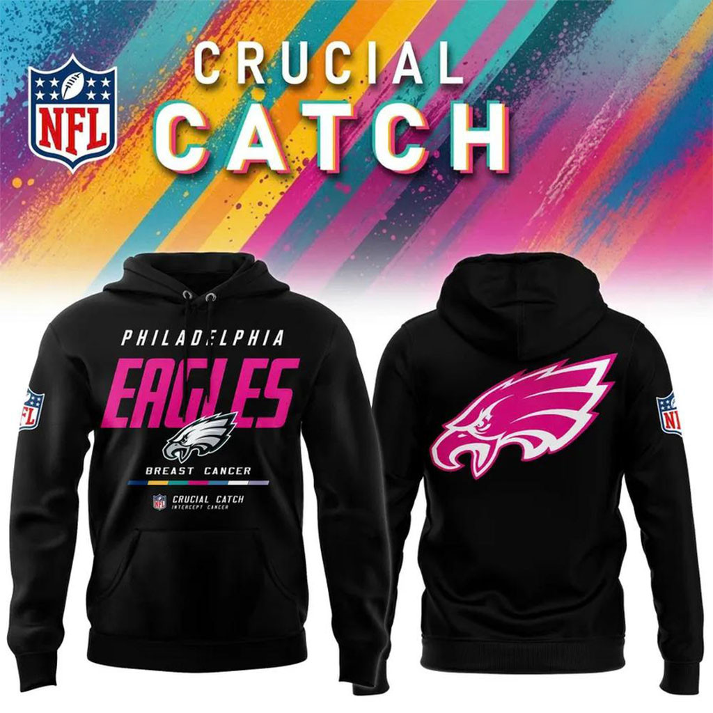 NFL Crucial Catch Merch 2026 Philadelphia Eagles Crucial Catch Intercept Cancer Hoodie Presents NFL Crucial Catch Merch 2026 Philadelphia Eagles Crucial Catch Intercept Cancer Hoodie Presents