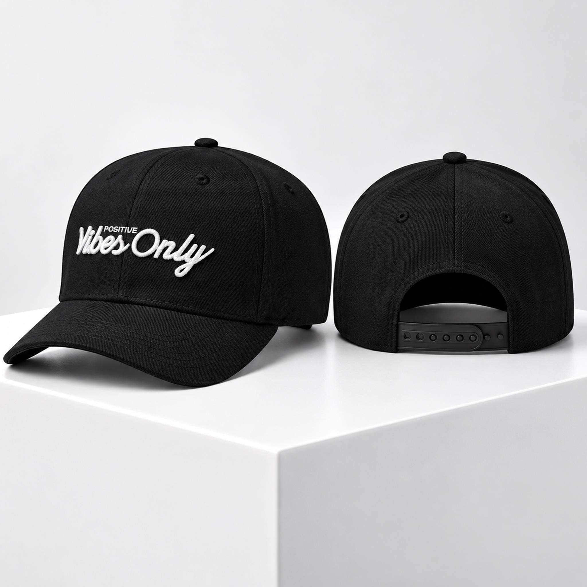 Nicky Smokes Positive Vibes Only Hat Embroidered Motivational Hat Black Gift For Besties