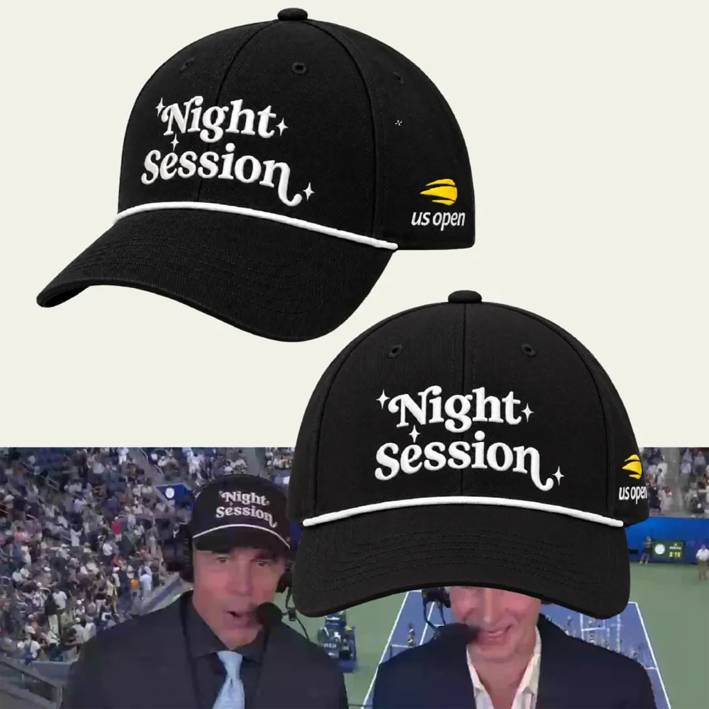 Night Session US Open 2026 Hat Embroidered US Open Merch Present For Tennis Lovers