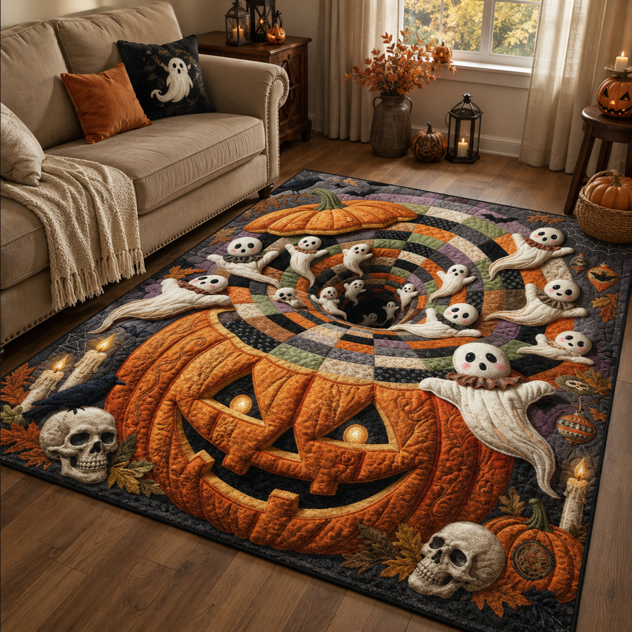Nightmare Tunnel Area Rug Halloween Area Rug Best Halloween Birthday Gifts