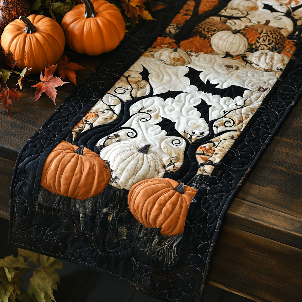 Nightvine Glow Quilted Table Runner Dining Table Runner Best Halloween Gifts