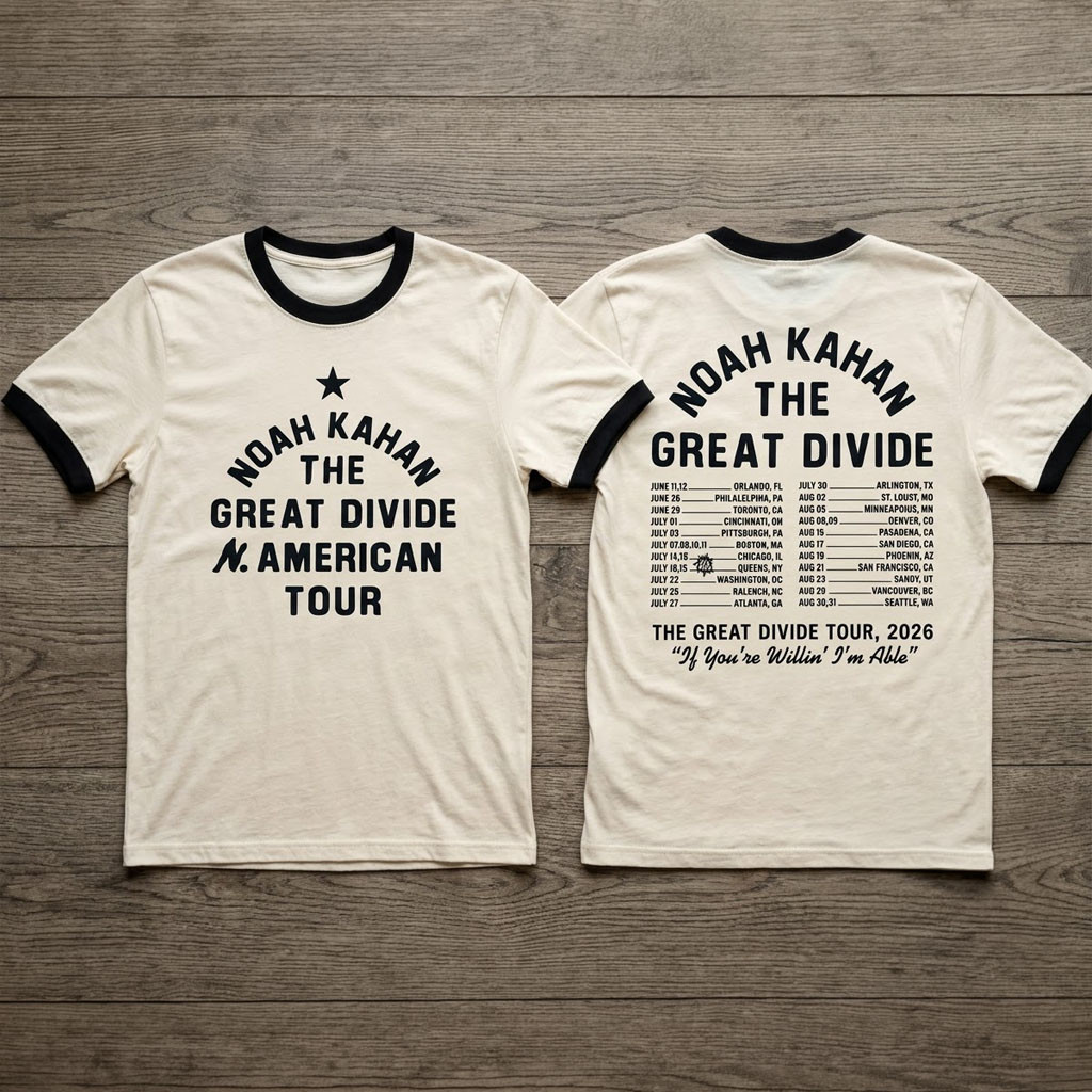 Noah Kahan 2026 Great Divide North American Tour Shirt Noah Kahan Merch Gifts For Fans Noah Kahan 2026 Great Divide North American Tour Shirt Noah Kahan Merch Gifts For Fans