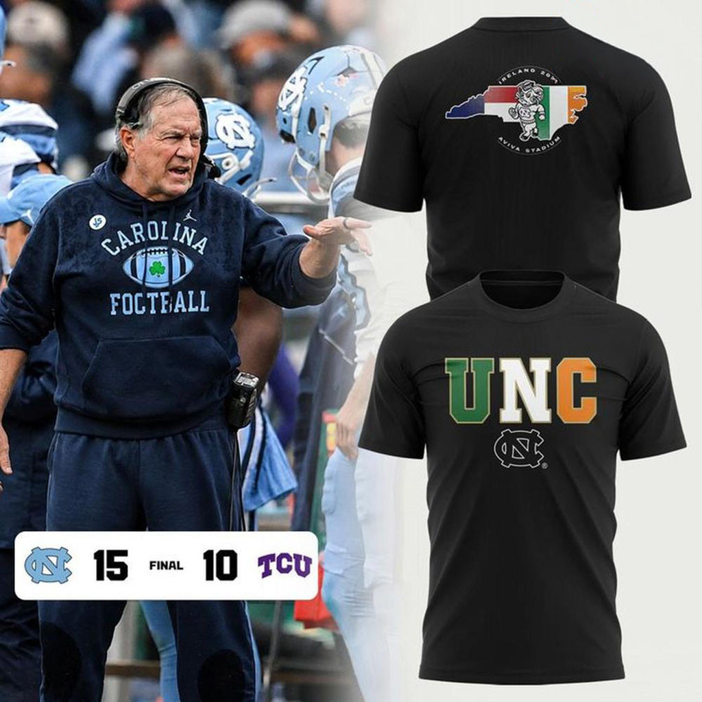 North Carolina Tar Heels 2026 Ireland Black T-Shirt Tar Heels Merch Presents For Football Fans North Carolina Tar Heels 2026 Ireland Black T-Shirt Tar Heels Merch Presents For Football Fans