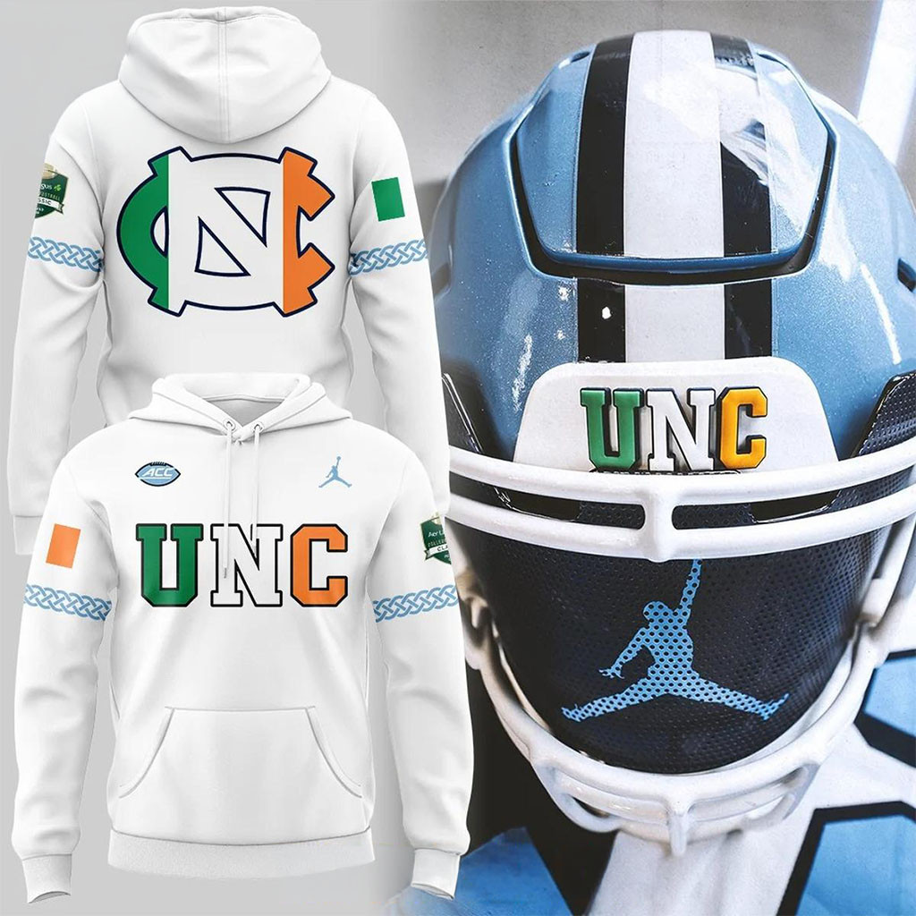 North Carolina Tar Heels x Ireland Football Game 2026 Hoodie Heels Merch Fans Gifts