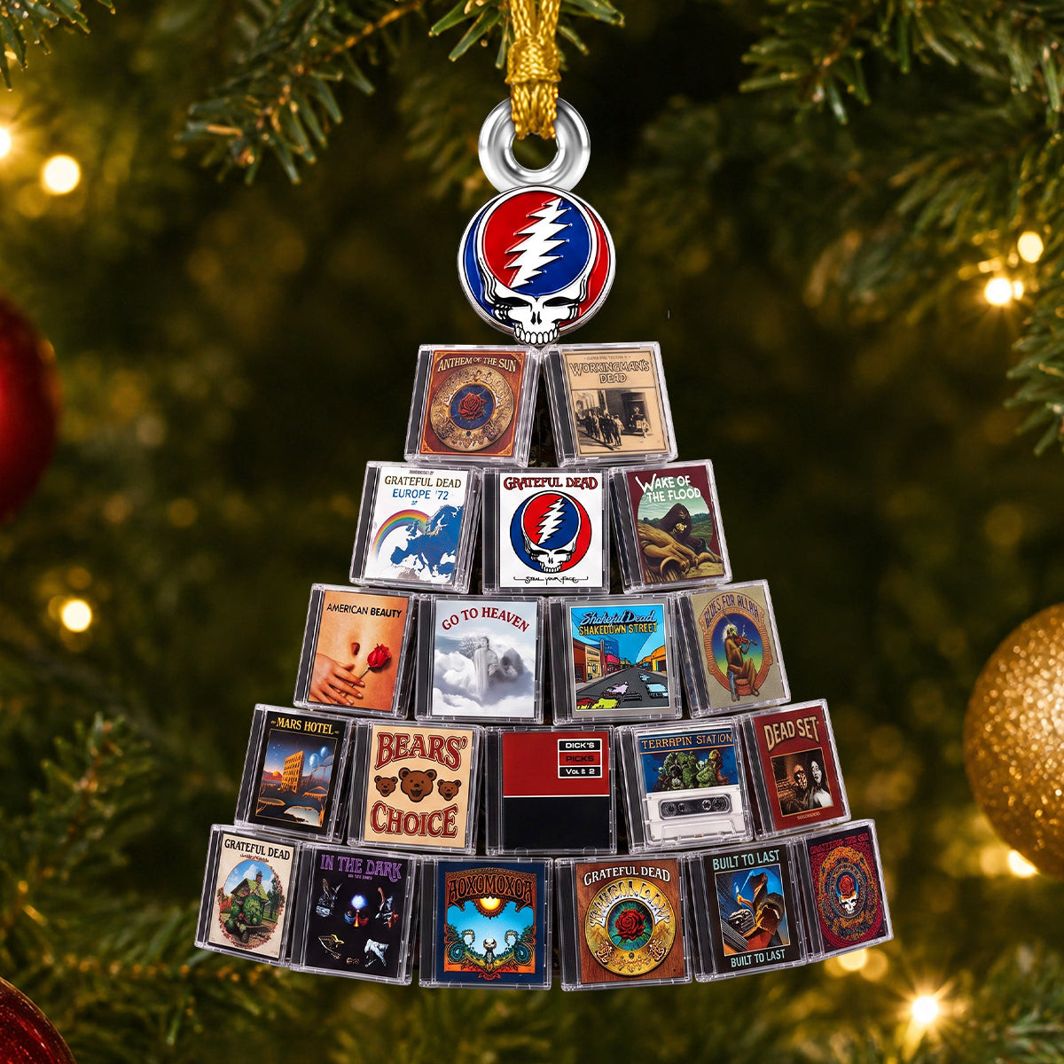 Nostalgic Grateful Dead Collections Christmas Ornament Xmas Tree Decor Grateful Dead Merch