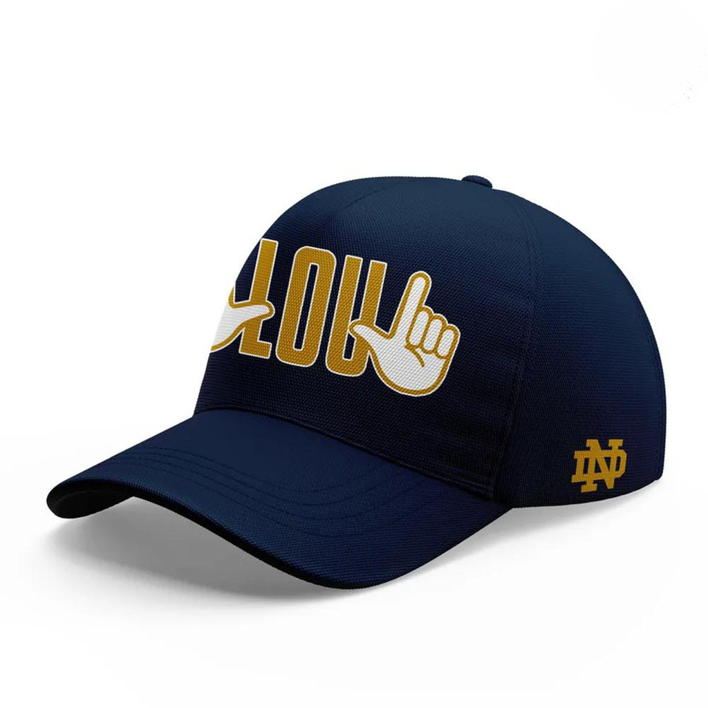 Notre Dame Fighting Irish College Football Lou Holtz Head Coach Hat Lou Holtz Memorial Gifts Notre Dame Fighting Irish College Football Lou Holtz Head Coach Hat Lou Holtz Memorial Gifts
