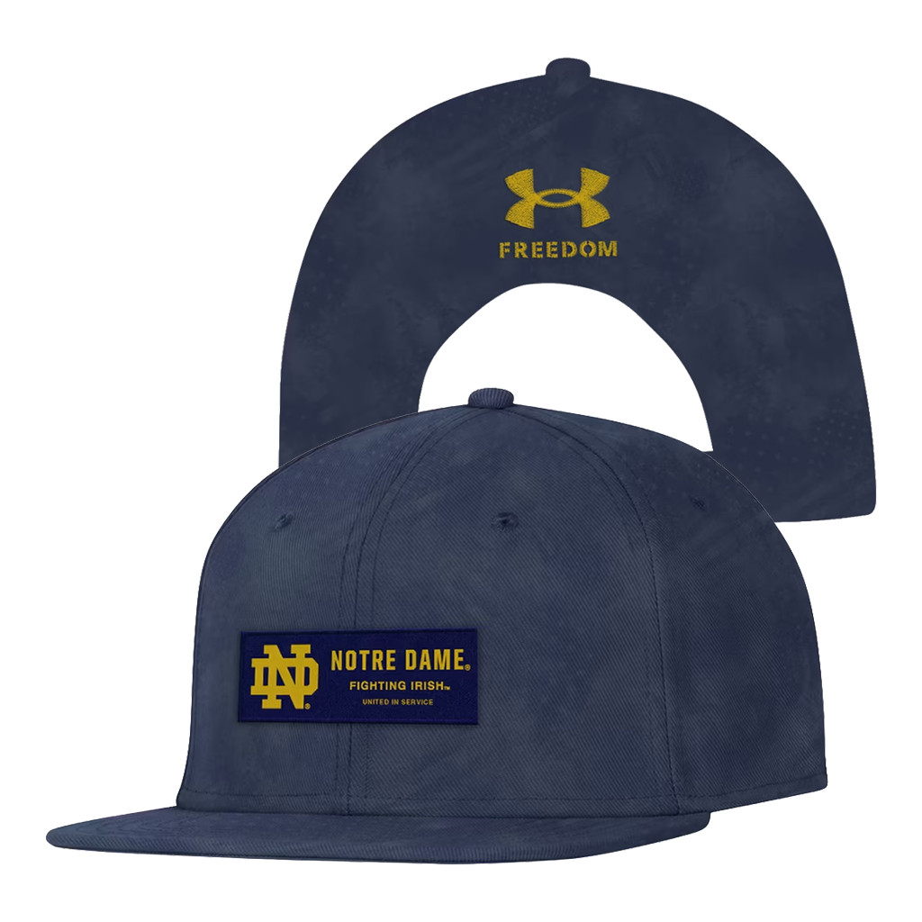 Notre Dame Fighting Irish Merch 2026 Notre Dame Fighting Irish Freedom Collection Snapback Hat