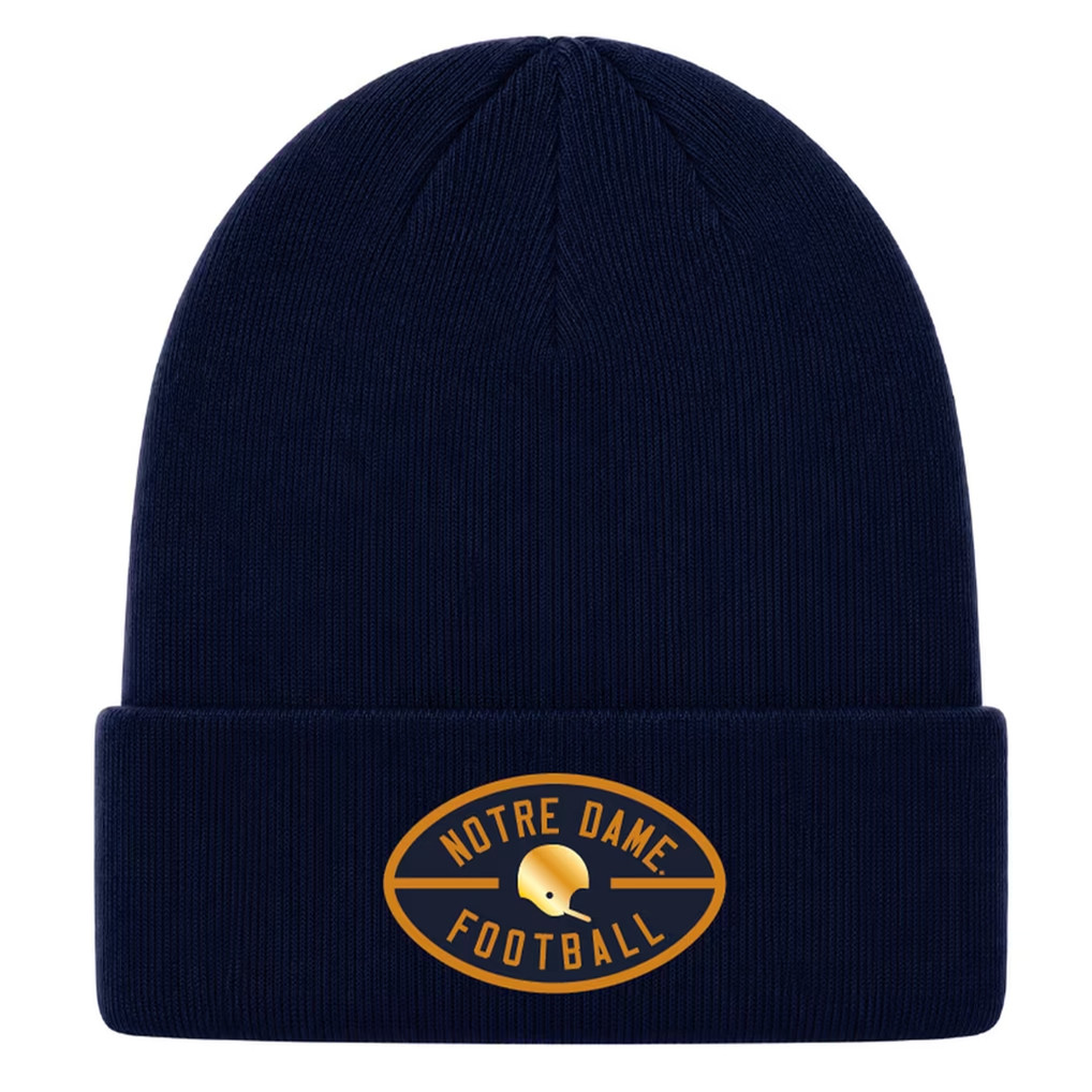 Notre Dame Fighting Irish Merch Under Armour Navy Notre Dame Football Shamrock Series Beanie