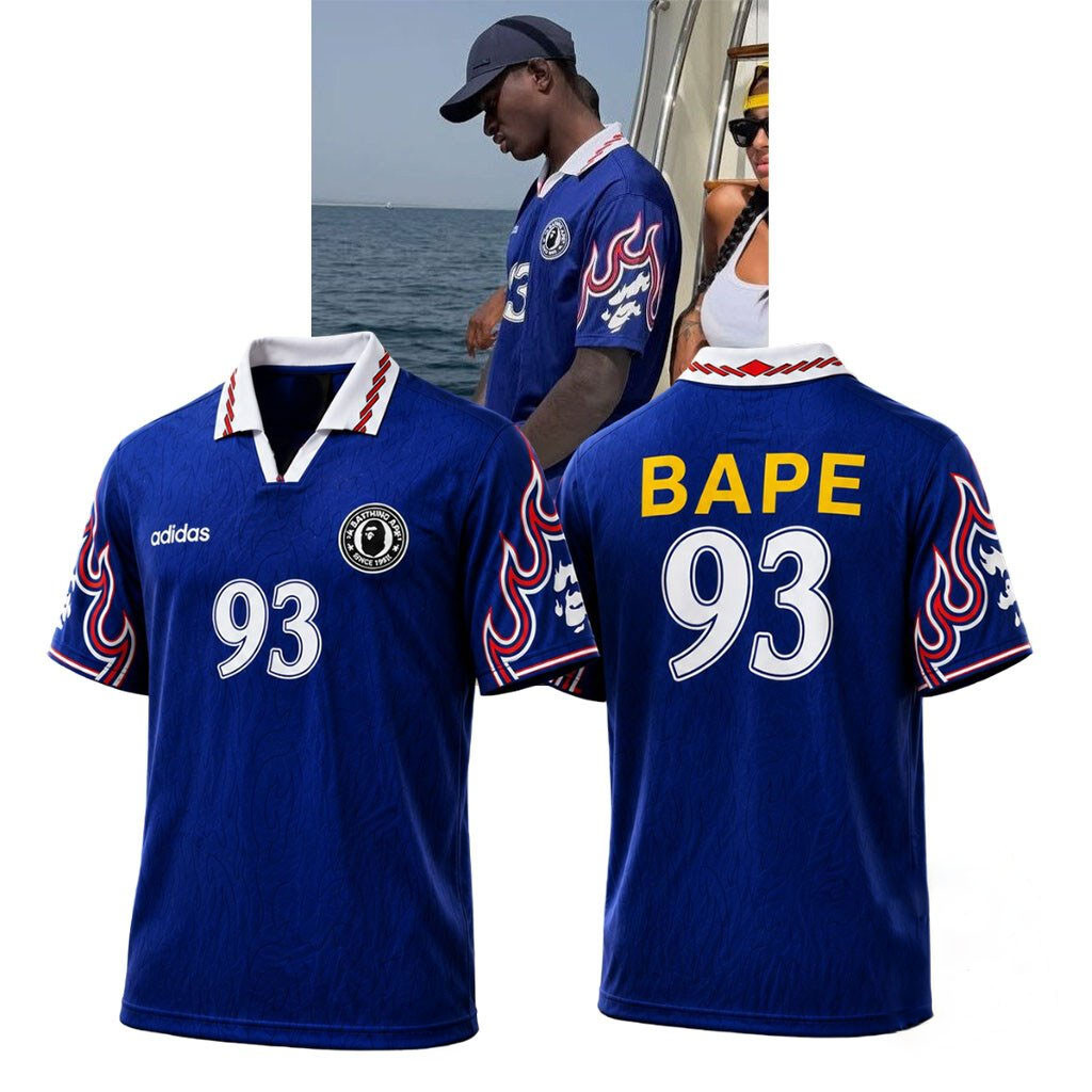 Nuno Mendes X BAPE Flame Jersey Shirt Nuno Mendes Merch Birthday Gift For Brothers