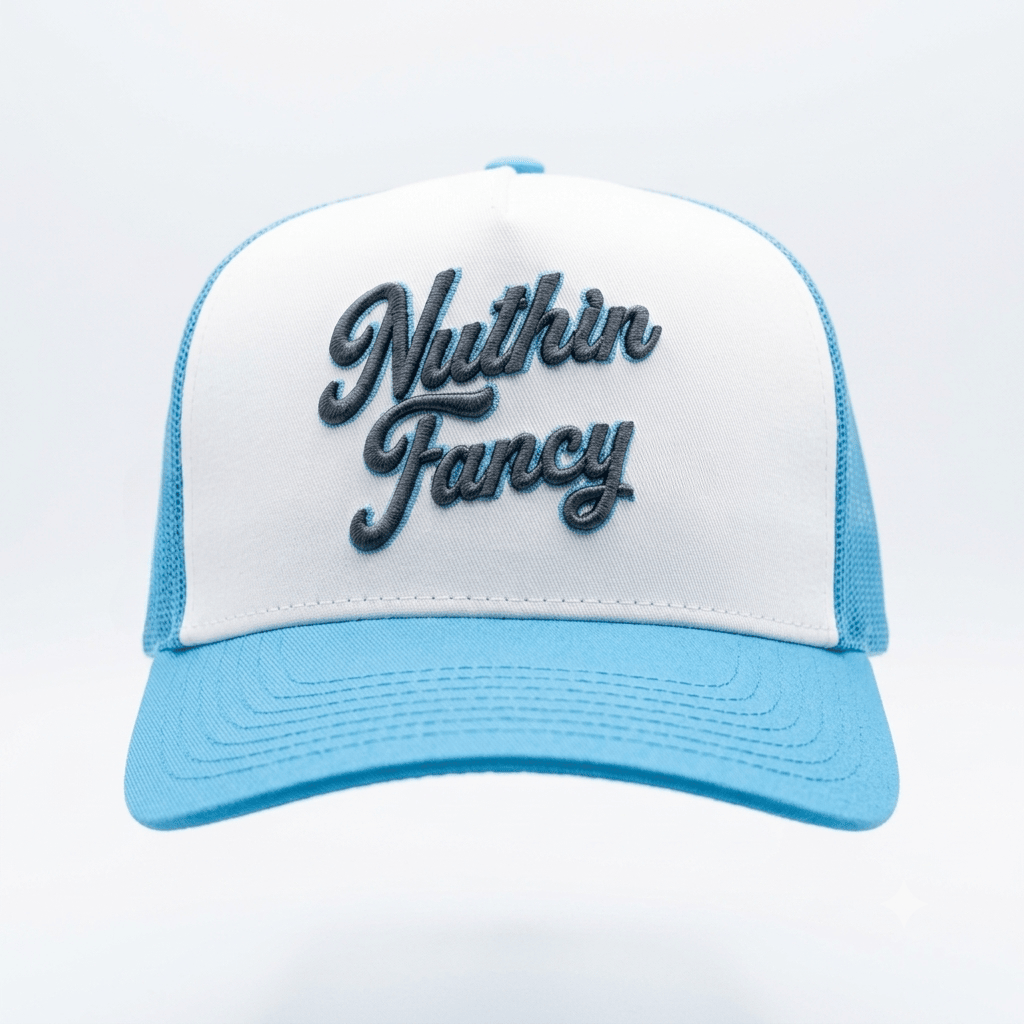 Nuthin Fancy Trucker Hat Embroidered Birthday Presents For Boyfriend