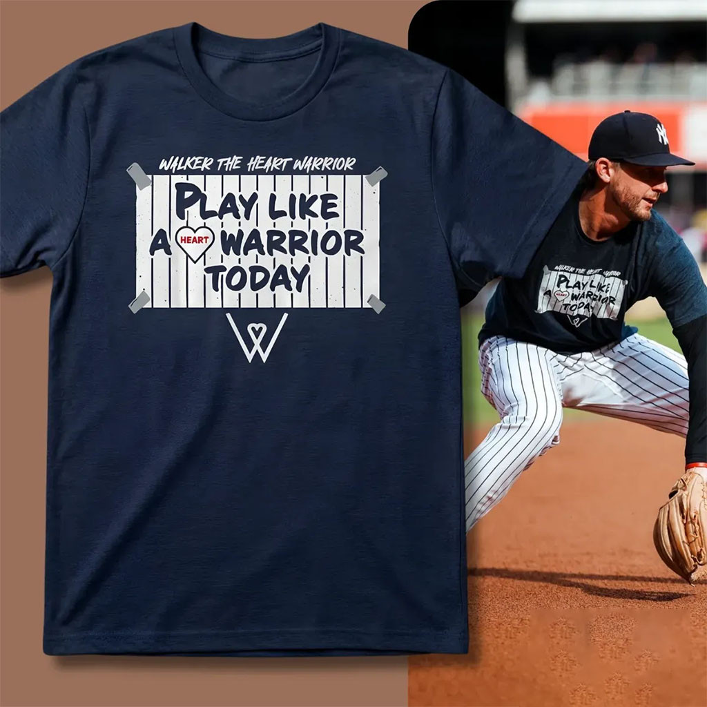 NY Yankees George Lombard Jr Play Like A Warrior Today Shirt NY Yankees Merch Baseball Fan Gift