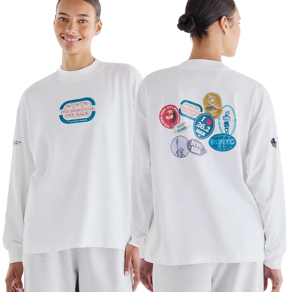 NYC Marathon Merch 2026 NYC Marathon Graphic Long Sleeve T-Shirt Stickers Shirt Runner Gifts
