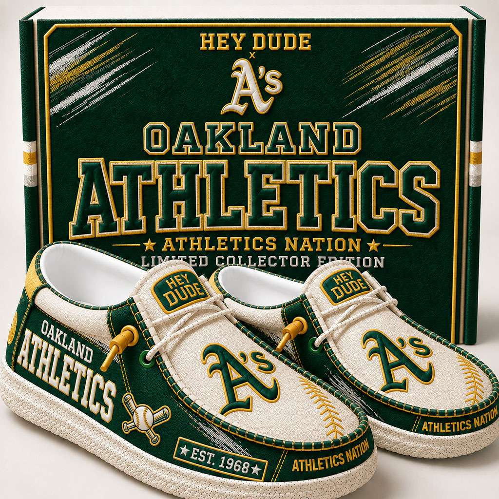 Oakland Athletics Merch Est 1968 Athletics Nation Slip-On Loafers Gifts For Fans